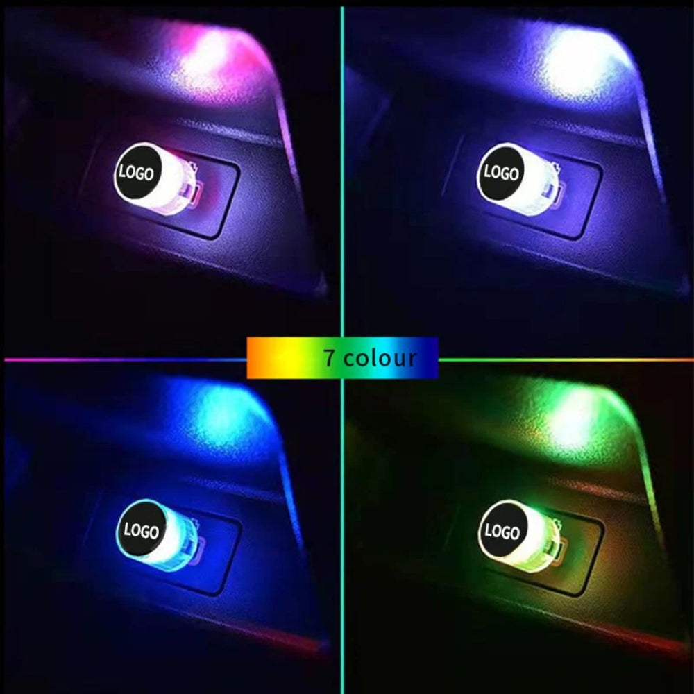 Dekorativní mini LED svítidlo s USB pro interiér automobilu