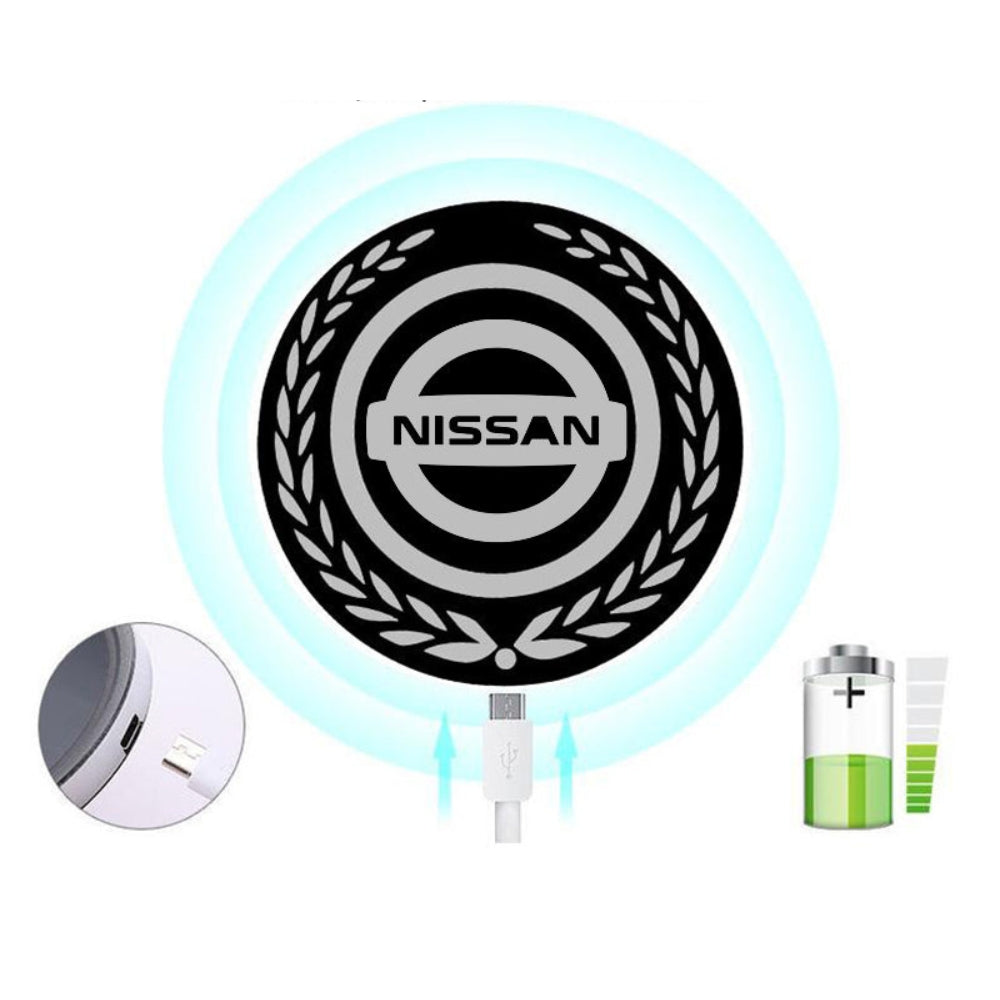 Nabíjecí LED logo na auto – s neonovým světelným efektem