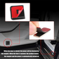 Snadno instalovatelný LED projektor do dveří automobilu (2 ks)
