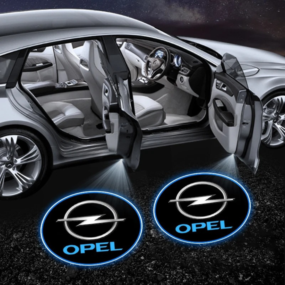 Snadno instalovatelný LED projektor do dveří automobilu (2 ks)